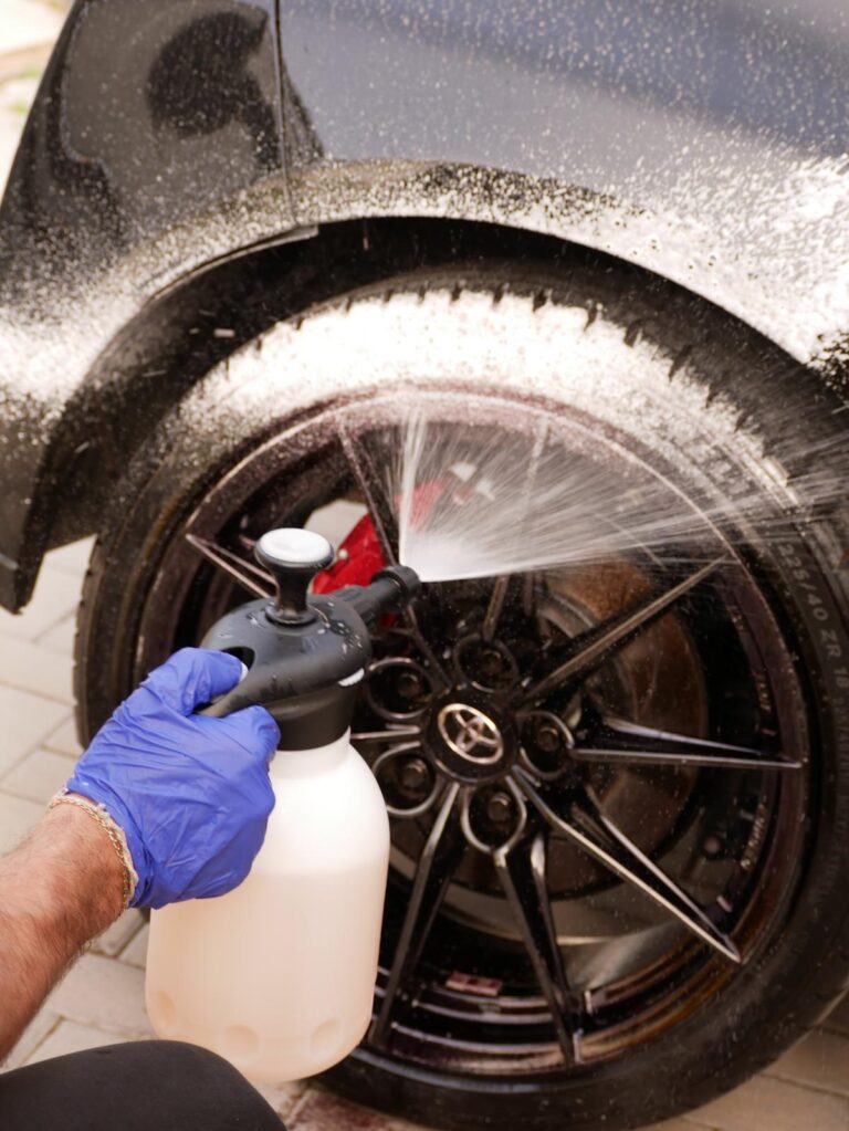 limpieza profesional de neumáticos